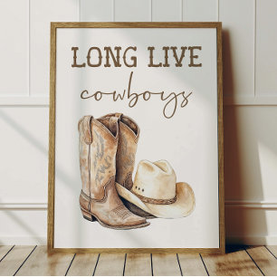 Poster Pôster Viva Cowboys Crianças Decoração de Sala Oci