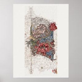 POSTER POSTER: WILLIAM MORRIS : HONEYSUCKLE + TULIP
