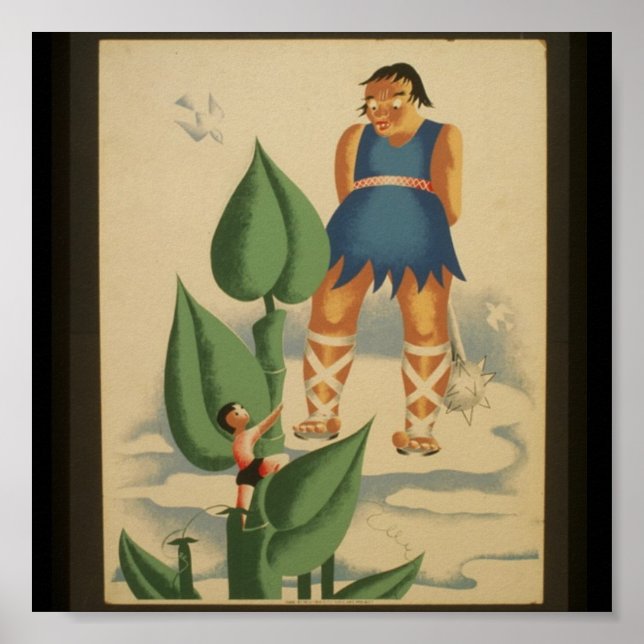 Póster Poster-WPA-Jack e Beanstalk (Frente)