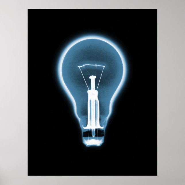 Poster Poster- X-RAY LUGHT BULB PRETO AZUL (Frente)