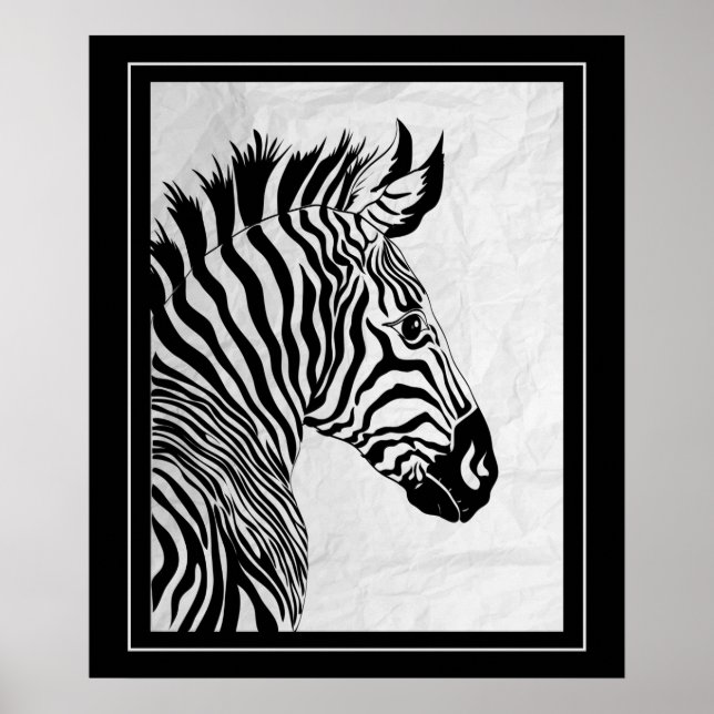 Poster Poster-Zebra 20" x 24" (Frente)