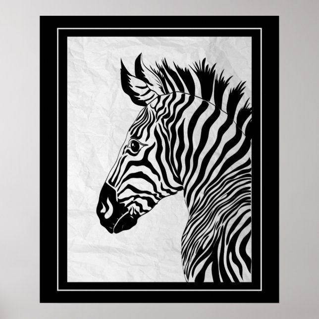 Poster Poster-Zebra 20" x 24" (Frente)