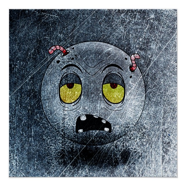 Póster Poster Zombiemoji Vintage (Frente)