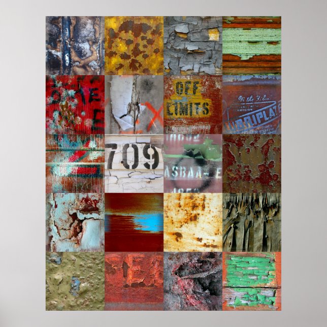 Póster Pôsteres Arte de Rua Abstrato 32 Longo (Frente)