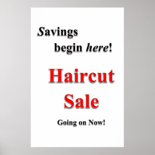Poster Pôsteres de Salão de Cabeleireiro Barbearia Corte 
