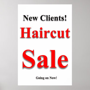 Poster Pôsteres de Salão de Cabeleireiro Barbearia Corte 