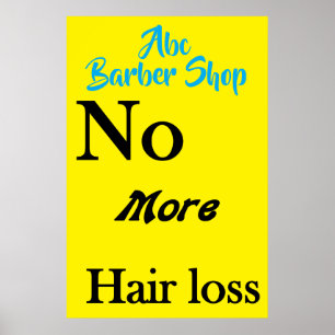 Poster Pôsteres de Salão de Cabeleireiro Perda de Cabelo 