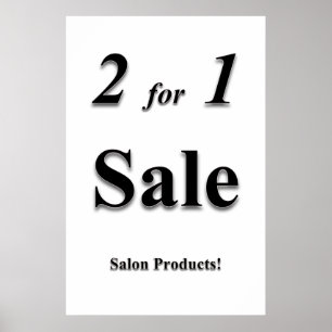 Poster Pôsteres de Salão de Cabeleireiro Salão Duas por U