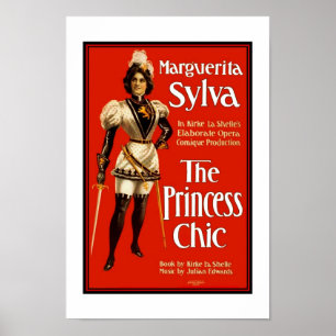 Poster Pôsteres Teatro Vintage "A Princesa Chic"