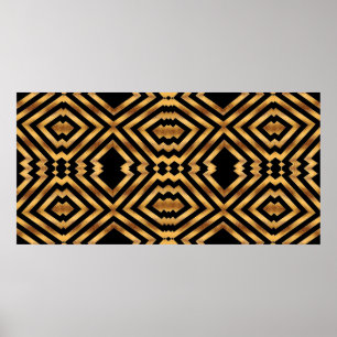 Poster Pôsteres Zizzago Black Gold Exotic