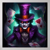 PosterLe Le Joker Enigmatique du Jeu de Cartes