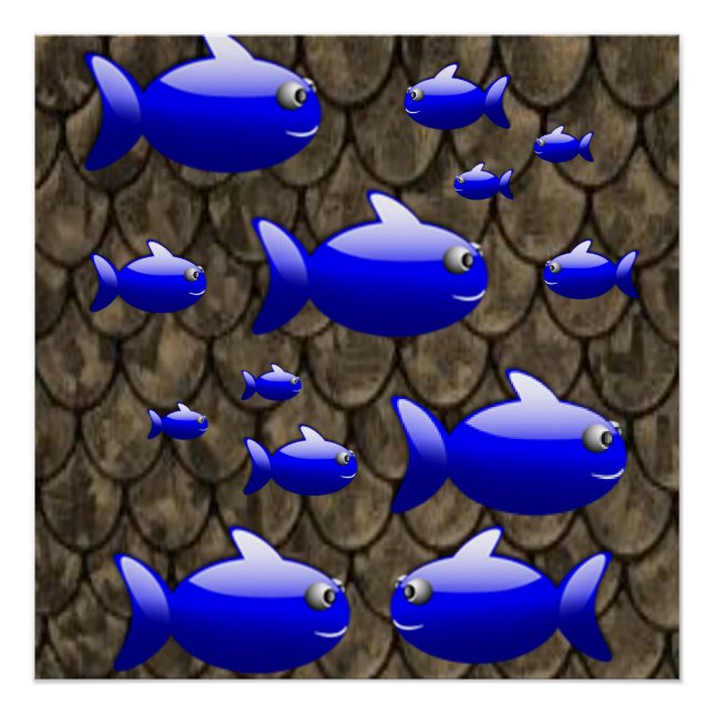 Póster Posters da Poster de Fish Beach (Frente)