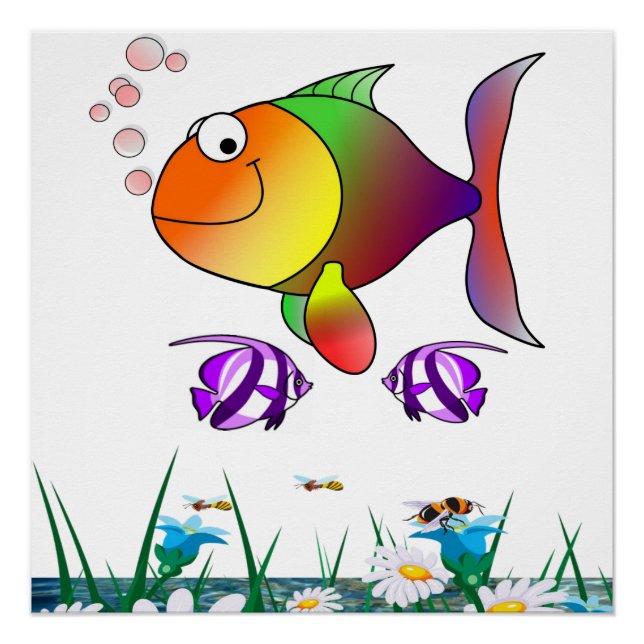 Póster Posters da Poster de Fish Beach (Frente)