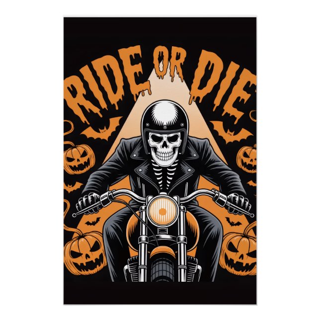 Póster Posters de Halloween - Arte de Muro Louca, Diverti (Frente)