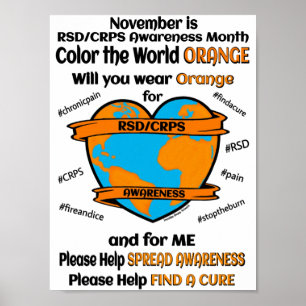 POSTER POSTERS...RSD/CRPS - COR A LARANJA MUNDIAL