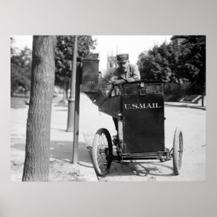 Póster Postman de motocicleta: 1912