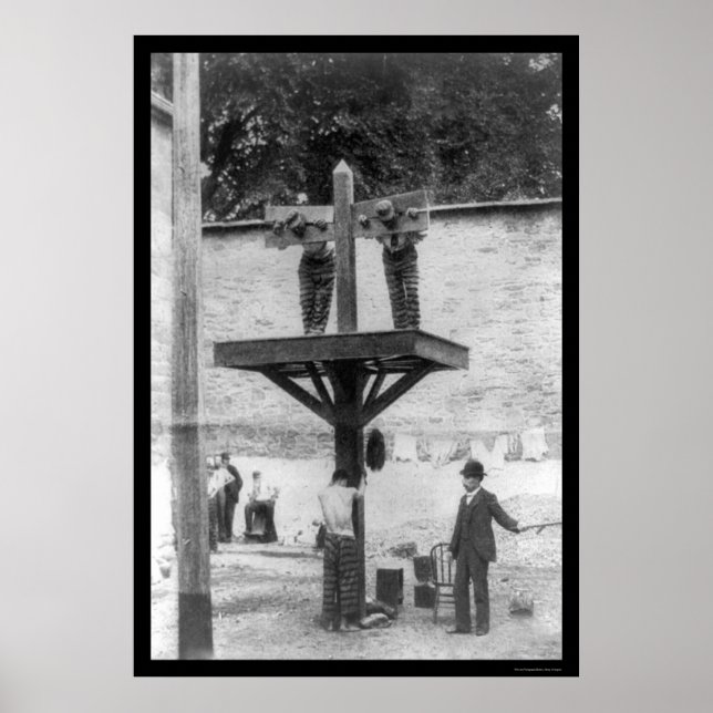 Póster Posto de chicotes em Delaware, 1907 (Frente)