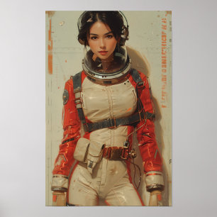 Poster Posto de Cobrir da Revista Sci-Fi AV Japonesa dos 