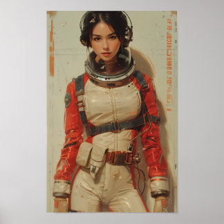 Poster Posto de Cobrir da Revista Sci-Fi AV Japonesa dos 