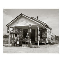 Posto de Combustível Country, 1939. Foto Antiga