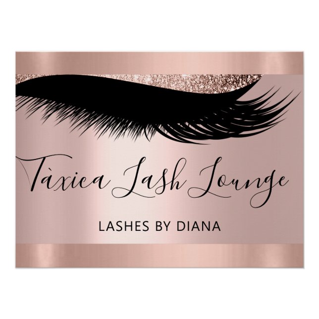 Póster Posto de Extensão Eyelashes do Artista Makeup Stud (Frente)