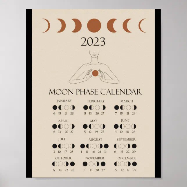 Compra online de Calendário lunar da floresta escura 2024