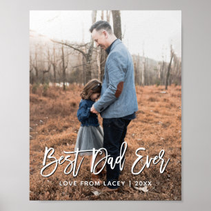 Poster Posto de Fotografias Personalizadas do Melhor Pai