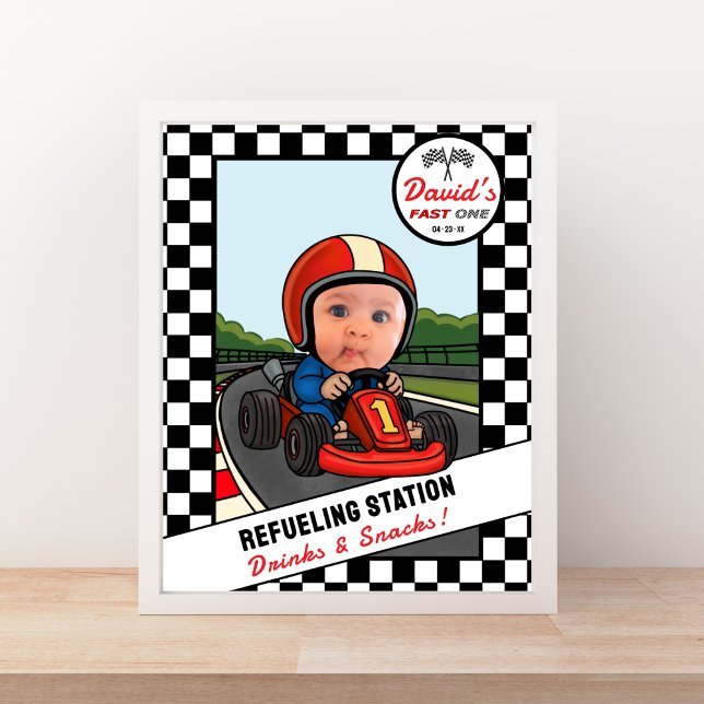 Poster Posto de Reabastecimento Fast ONE - Bebidas e Lanc (Criador carregado)