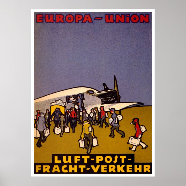 Póster Posto Luft Europa-União (Frente)