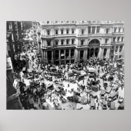 Poster Posto Office Square de Boston em 1904