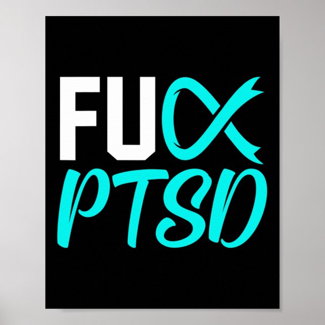 Poster Posto Ptsd Perturbação do stress traumático Ríbula (Frente)