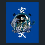 Poster Posto Xuanwu Black Tortoise, mítico chinês<br><div class="desc">Um dos quatro animais auspiciosos da cultura chinesa Black Tortoise da Ásia</div>