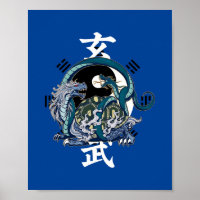 Posto Xuanwu Black Tortoise, mítico chinês