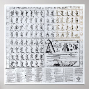 Póster Posturas para Mosqueteiros e Pikemen