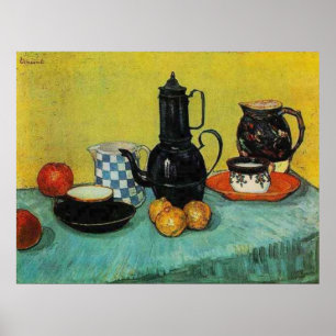Póster Pote de café azul de Enamel por Vincent van Gogh