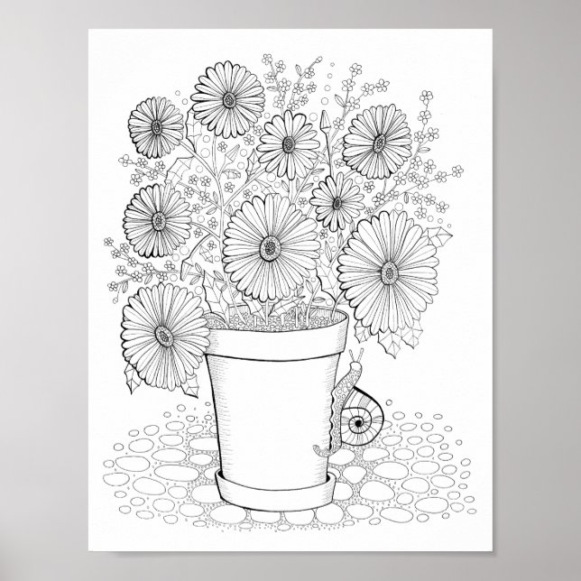 Poster Pote de Coragem de Páginas de Arte do Daisies (Frente)