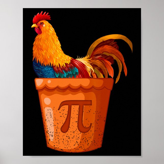 Poster Pote De Galinha - Professor De Matemática - Humor  (Frente)