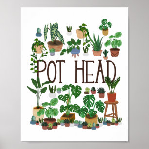 Poster Pote de plantas para jardinagem
