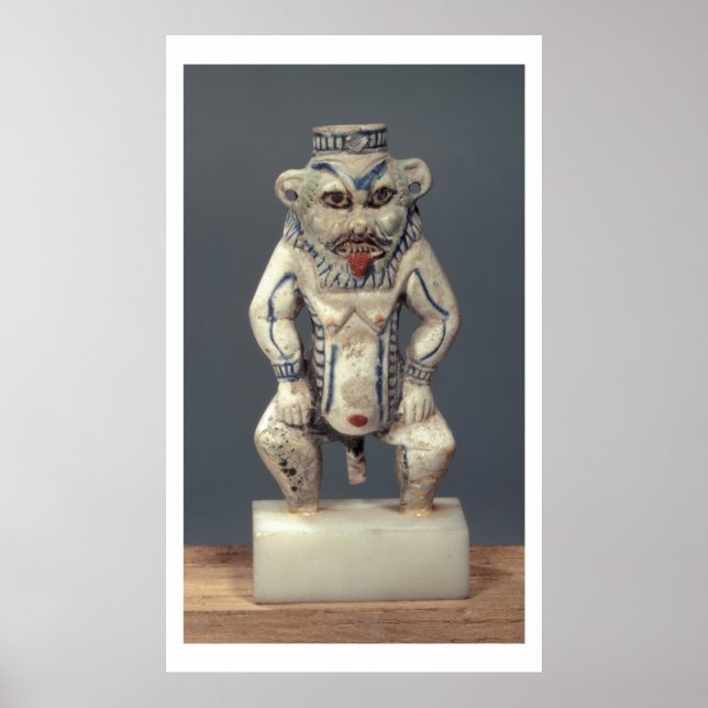 Poster Pote Kohl, representando o deus familiar egípcio B (Frente)