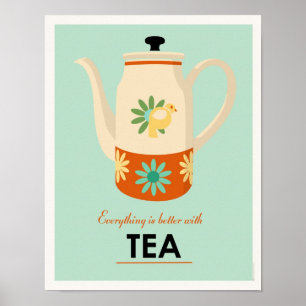 Poster Pote Tea do Século médio