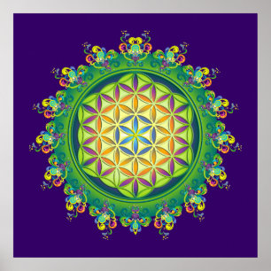 Poster Potência da Flor da Vida / Blume des Lebens