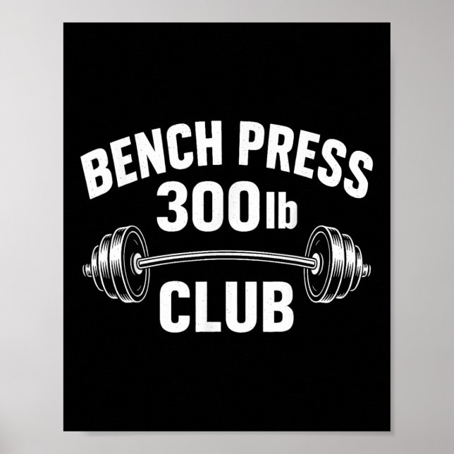 Poster Potência de elevação de peso do clube de imprensa  (Frente)