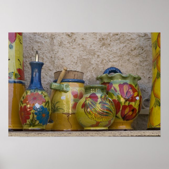 Póster Potência, Moustiers-Sainte-Marie, Provença, (Frente)