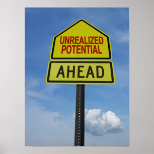 Póster Potencial Unrealized adiante