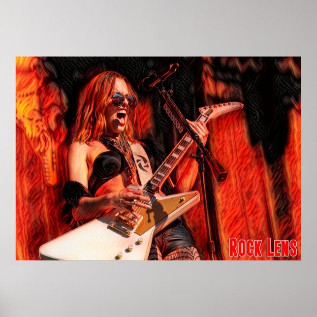 PÓSTER POTER GENUÍNO DE LENTE ROCK (Frente)