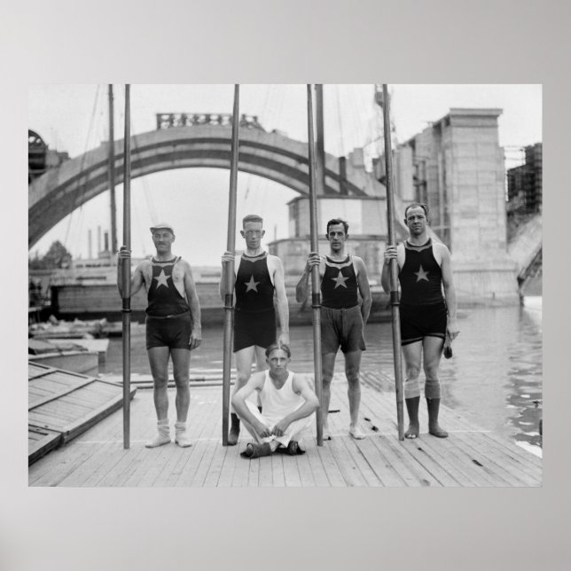 Póster Potomac Boat Club Crew, 1921 (Frente)