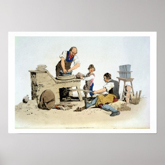 Póster Potters, de "Figurino da Grã-Bretanha Excelente",  (Frente)