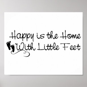 Poster Pouca casa Pé-Feliz