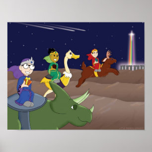 Póster Pouca história em quadrinhos do arco-íris: Siga