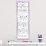 Póster Poucas instruções de vida (lilac)<br><div class="desc">Uma lista fantástica de instruções úteis,  inspiradoras e encorajadoras sobre "vida". Este impressão de poster vai excelente num quarto,  dormitório ou para algum material de leitura permanente no banheiro!</div>